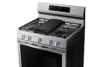 30" 6.0 cu. Ft. Smart Gas Freestanding True Convection Range with Air Fry | Samsung Canada