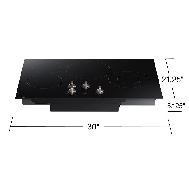 Electric Cooktop with Flexible Cooktop, Front Controls | Samsung Canada