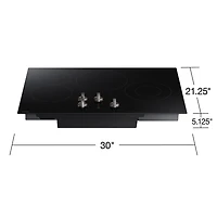 Electric Cooktop with Flexible Cooktop, Front Controls | Samsung Canada