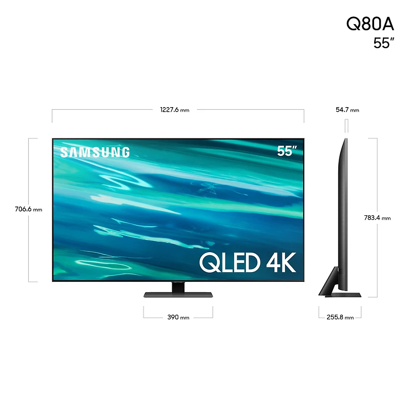55" QLED 4K Smart TV Q80A