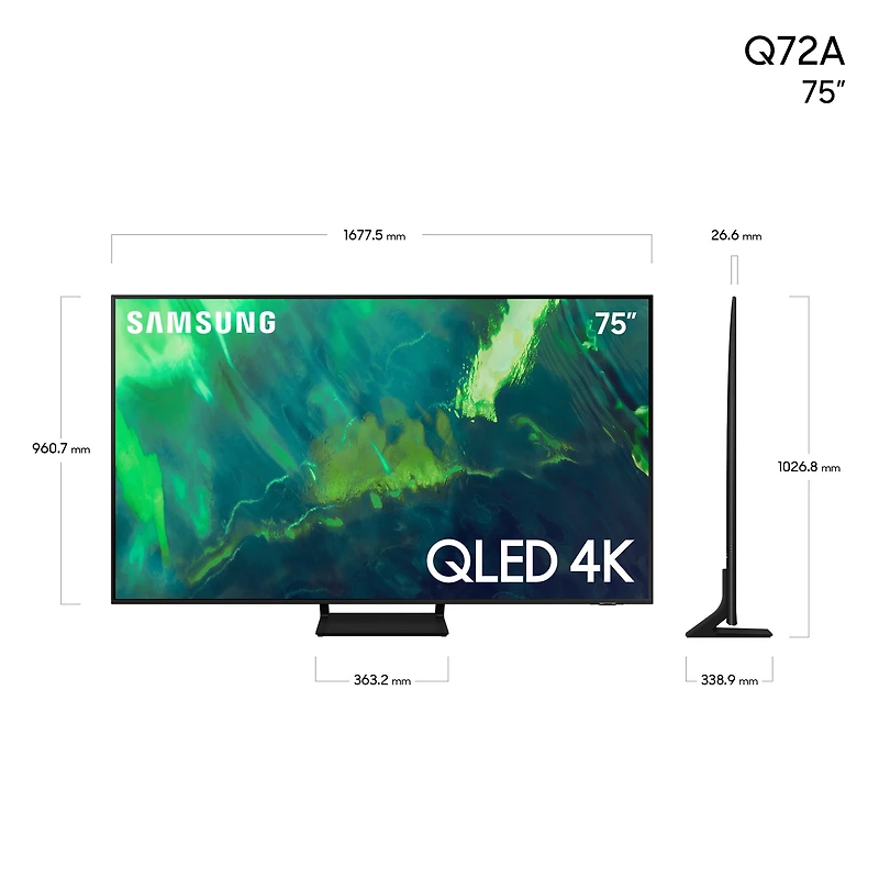 75" QLED 4K Smart TV Q72A