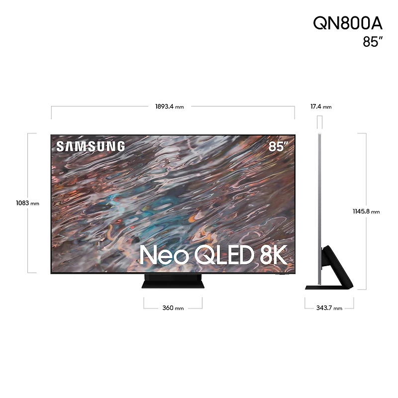 85" Neo QLED 8K Smart TV QN800A