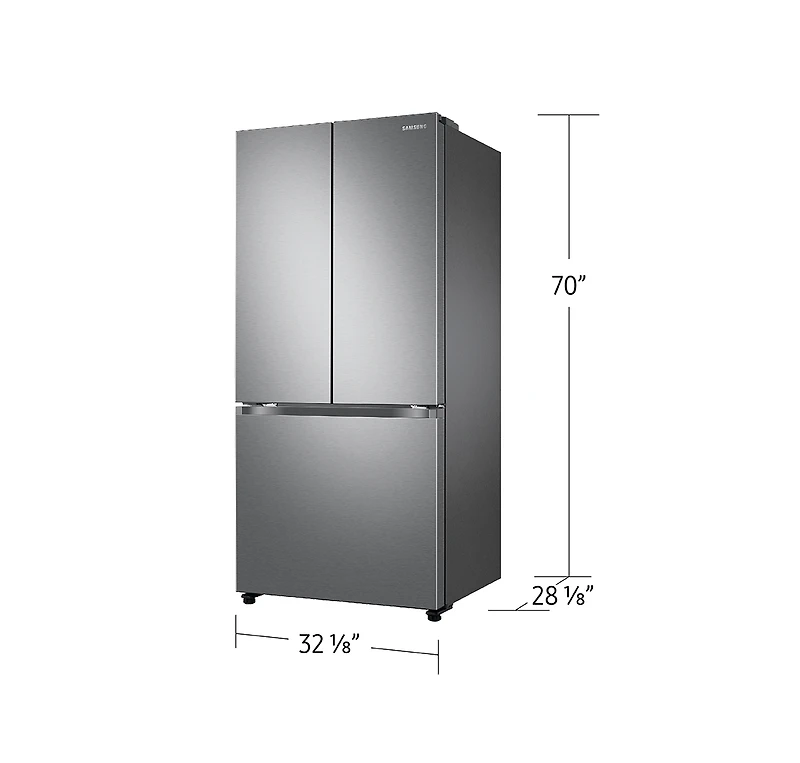 33” Counter-Depth French Door Refrigerator with Twin Cooling Plus™ | Samsung Canada