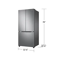 33” Counter-Depth French Door Refrigerator with Twin Cooling Plus™ | Samsung Canada
