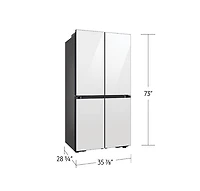 36" 23 cu.ft. Bespoke Counter Depth 4-Door Flex Fridge with Beverage Center | Samsung Canada