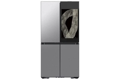 Bespoke Counter Depth 4-Door Flex™ Refrigerator (23 cu. ft.) with AI Family Hub™+ and AI Vision Inside™ | Samsung Canada