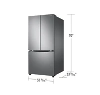 33 Inch French Door Fridge With Dual Auto Ice Maker | Samsung Canada