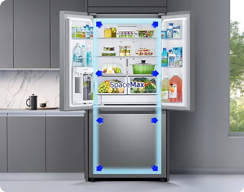 33 Inch French Door Fridge With Dual Auto Ice Maker | Samsung Canada