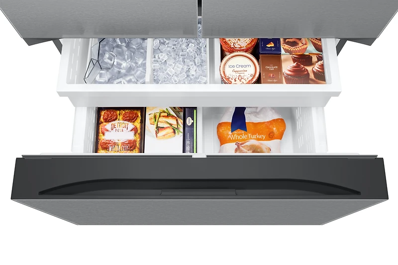 36" 3-Door SpaceMax™ Counter Depth Fridge and Dual Auto Ice Maker | Samsung Canada