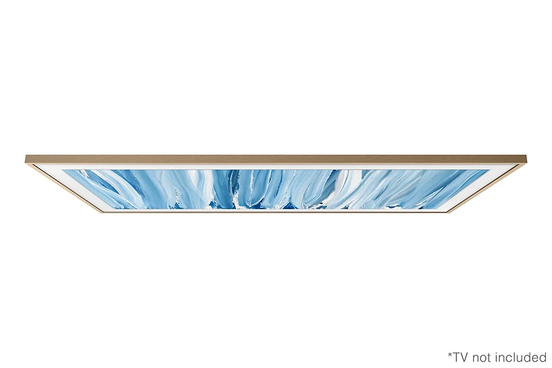 65" Customisable Modern Teak Bezel for The Frame TV