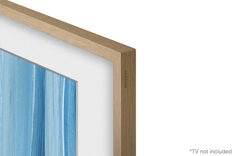 65" Customisable Modern Teak Bezel for The Frame TV
