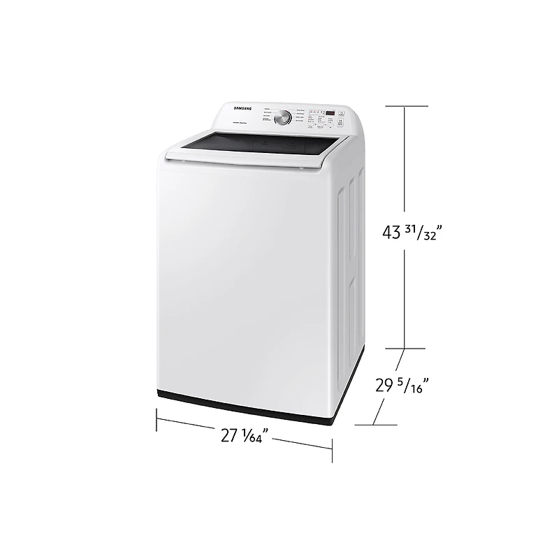 5.2 Cu.Ft. Top Load Washer with Soft Closing Lid | Samsung Canada