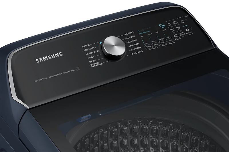 6.1 cu. ft. 7155 Series Top Load Washer with Pet Care Solution Navy | Samsung Canada