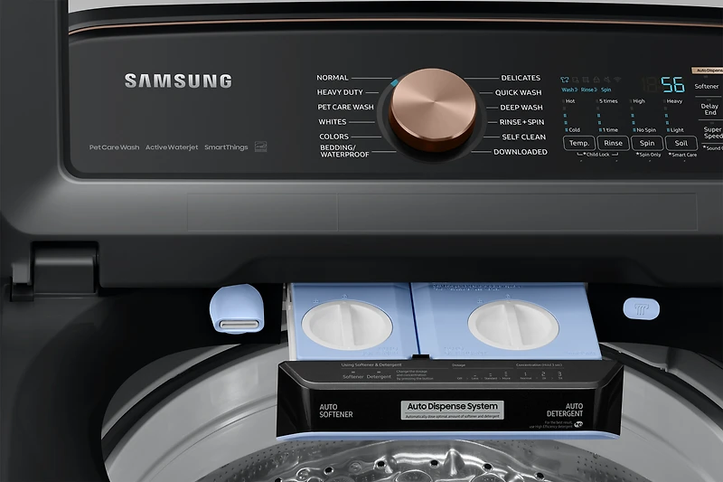6.2 cu. ft. 7550 Series Top Load Washer with Auto Dispense System | Samsung Canada