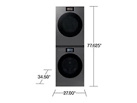 6.1 Cu.Ft. Bespoke AI Front Load Washer (2025) | WF90F53ADSA5 | Samsung Canada
