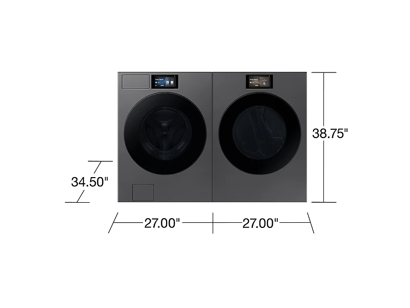 6.1 Cu.Ft. Bespoke AI Front Load Washer (2025) | WF90F53ADSA5 | Samsung Canada