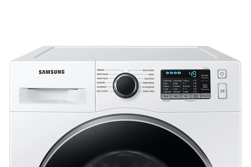 2.9 cu. ft. Front Load Washer: WW25B6800AW | Samsung Canada