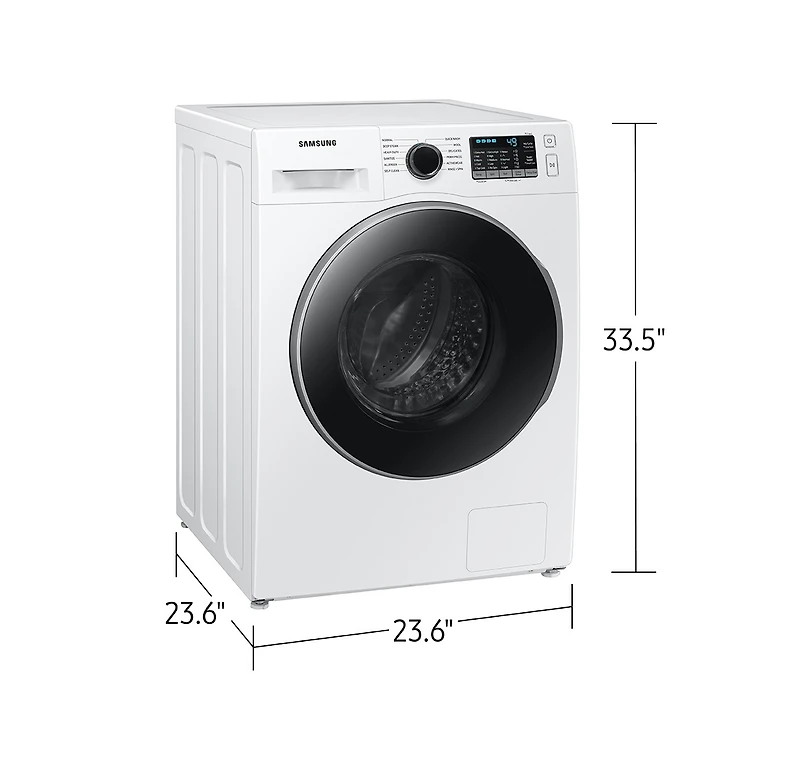 2.9 cu. ft. Front Load Washer: WW25B6800AW | Samsung Canada