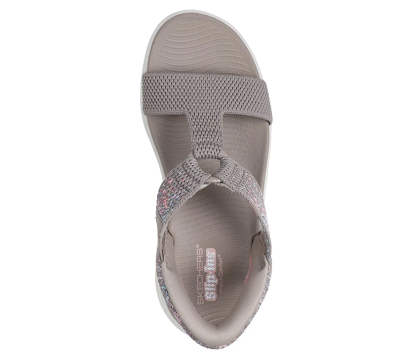 Skechers Slip-ins: GO WALK Massage Fit Sandal - Confetti Sky