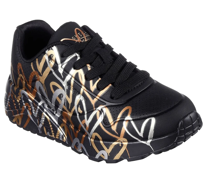 Skechers x JGoldcrown: UNO Lite - Metallic Love