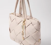 Pearl Lock And Key Bag Charm