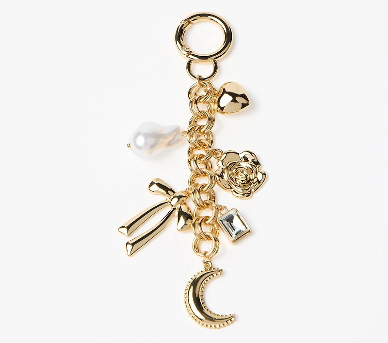 Gold Cluster Bag Charm