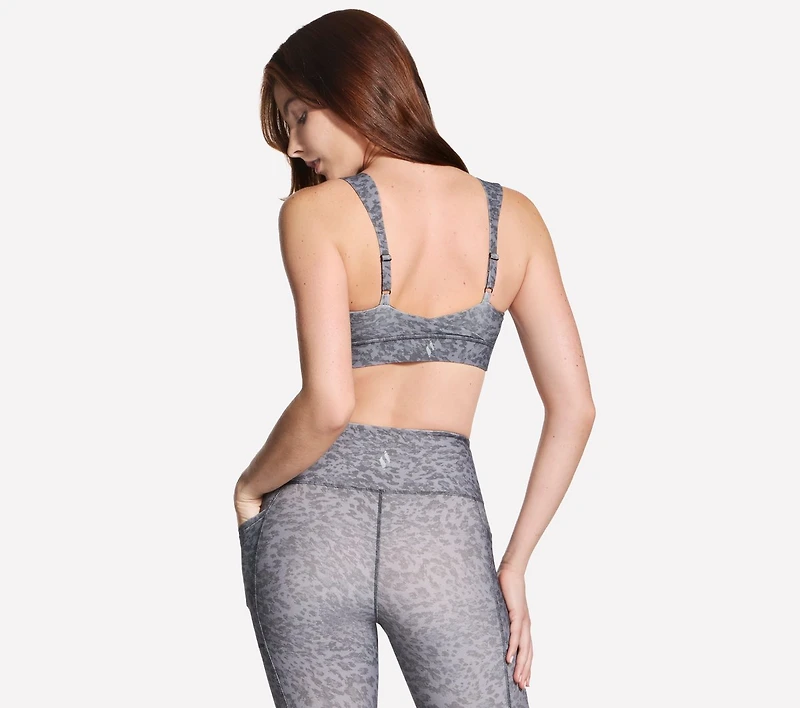 GO WALK Evolution Printed Zip Front Bra