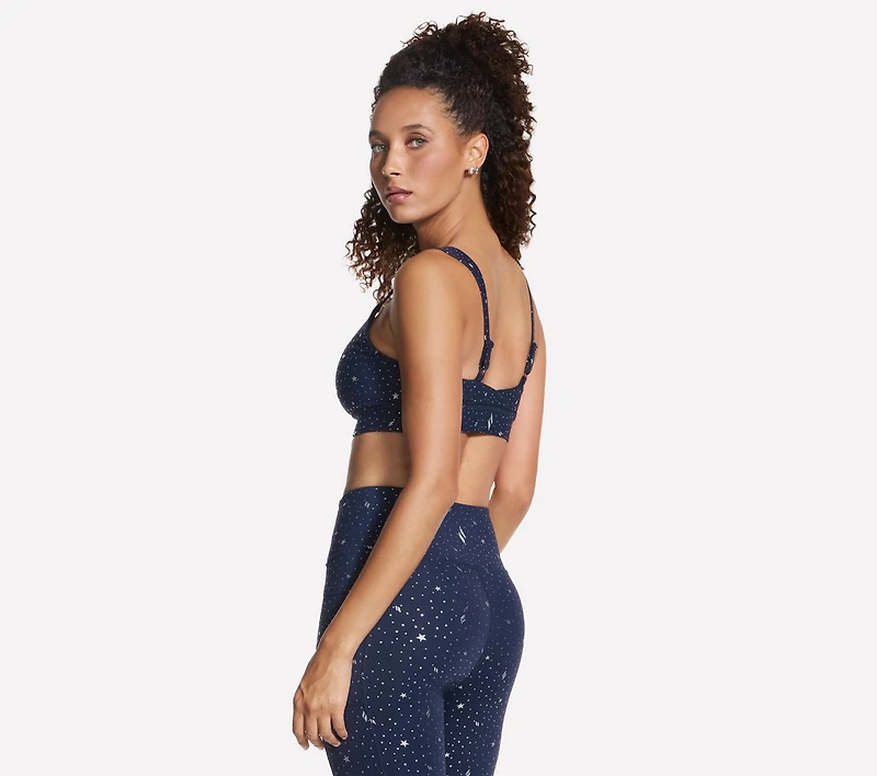 GO WALK Evolution Printed Zip Front Bra