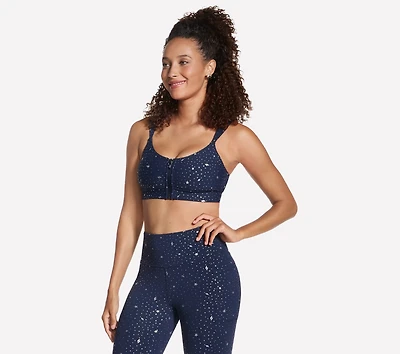 GO WALK Evolution Printed Zip Front Bra
