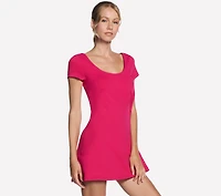 GO WALK Scoop Short Sleeve Dress