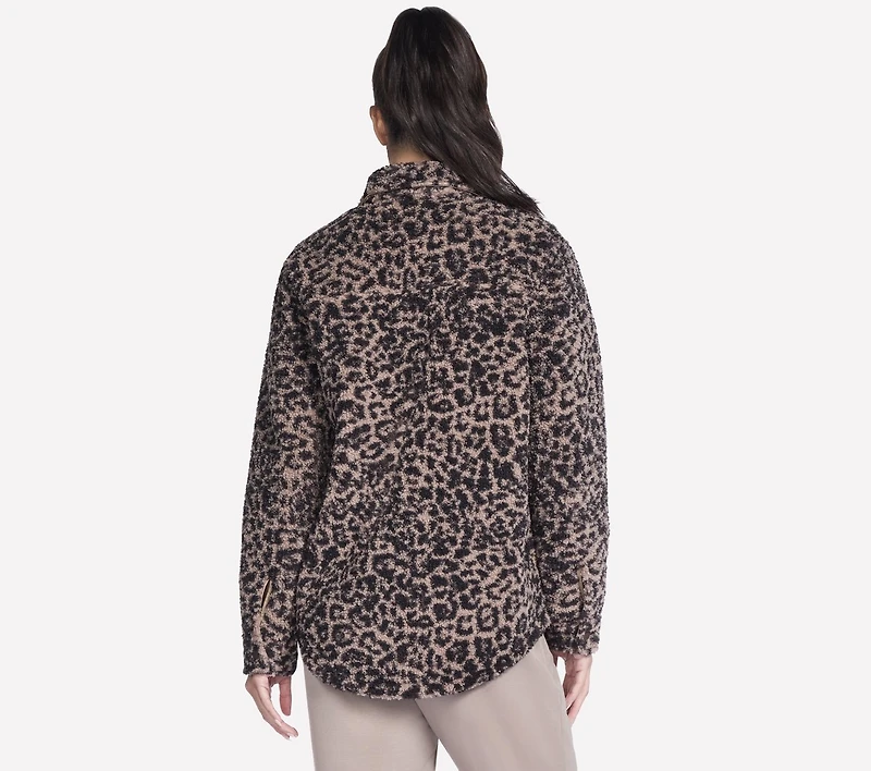 On-the-GO Cheetah Sherpa Jacket
