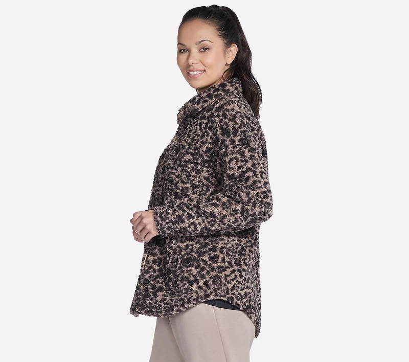 On-the-GO Cheetah Sherpa Jacket