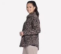 On-the-GO Cheetah Sherpa Jacket