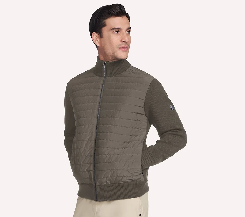 The Hoodless Hoodie Knit Hybrid Jacket