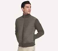 The Hoodless Hoodie Knit Hybrid Jacket