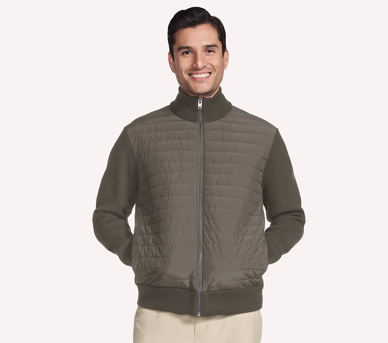The Hoodless Hoodie Knit Hybrid Jacket
