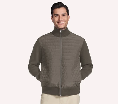 The Hoodless Hoodie Knit Hybrid Jacket