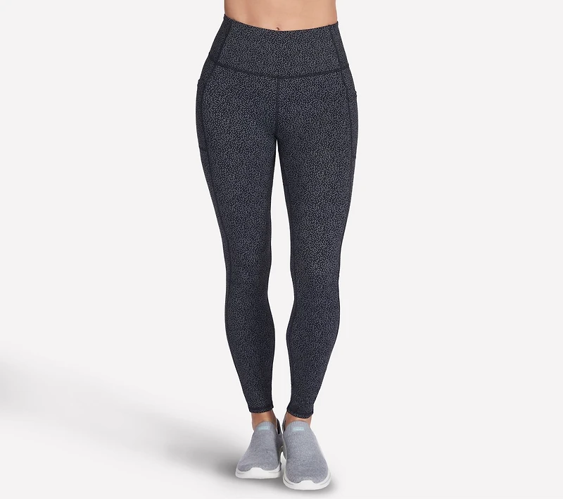 GO WALK Full Length High-Waisted Daisies Legging