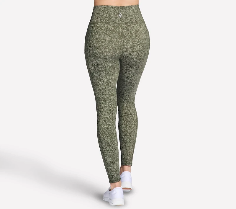 GO WALK Full Length High-Waisted Daisies Legging
