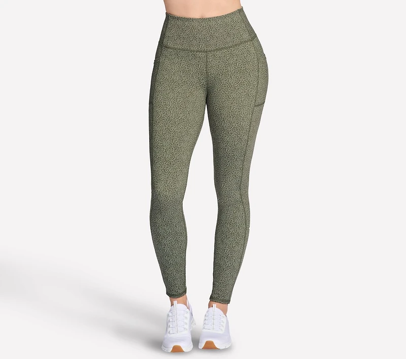 GO WALK Full Length High-Waisted Daisies Legging