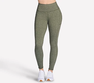 GO WALK Full Length High-Waisted Daisies Legging