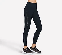 GO WALK Diamond-Studded Full Length High-Waisted Legging