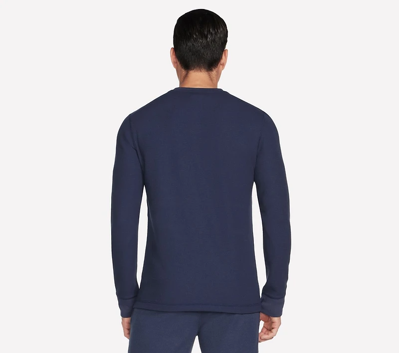 GO KNIT Waffle Henley