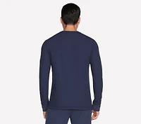 GO KNIT Waffle Henley