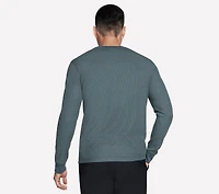 GO KNIT Waffle Henley