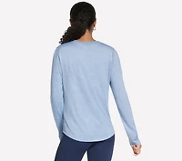 GO DRI Swift Stripe Long Sleeve Crew
