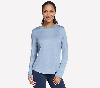 GO DRI Swift Stripe Long Sleeve Crew
