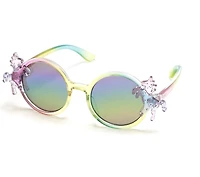 Girls Round Unicorn Sunglasses