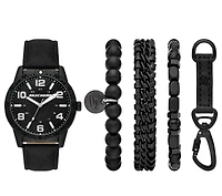 Black Bracelets Tool Watch Set