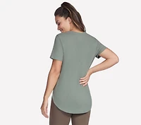GO WALK Luxe Rib Tunic Tee